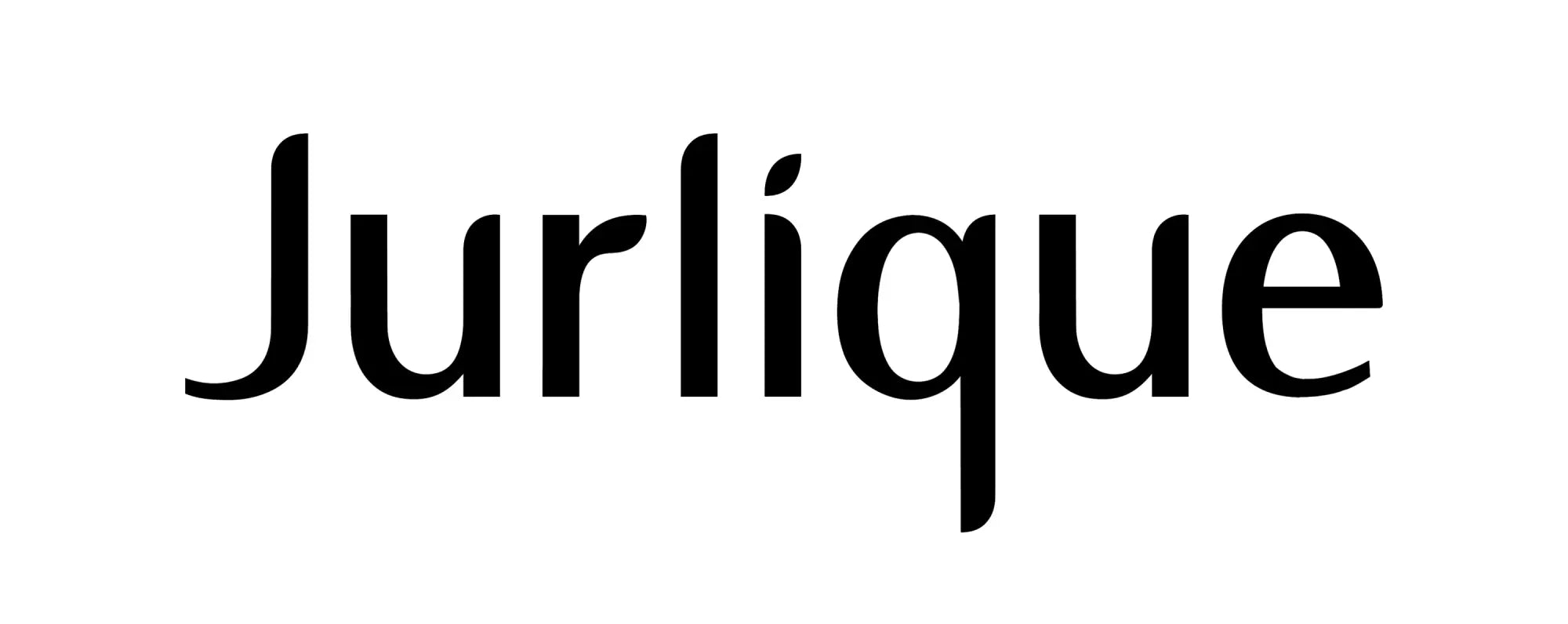 Black jurlique logo text in a clean modern serif font from the jurlique collection