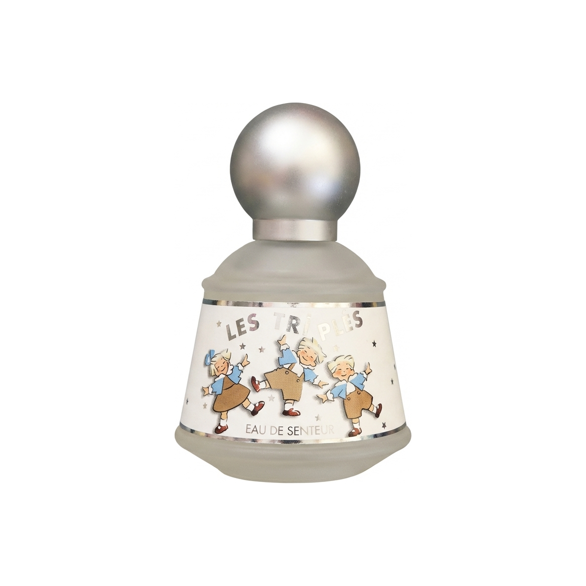 Unipar Les Triples kids eau de senteur bottle, 50ml, with colorful packaging and playful design for children.