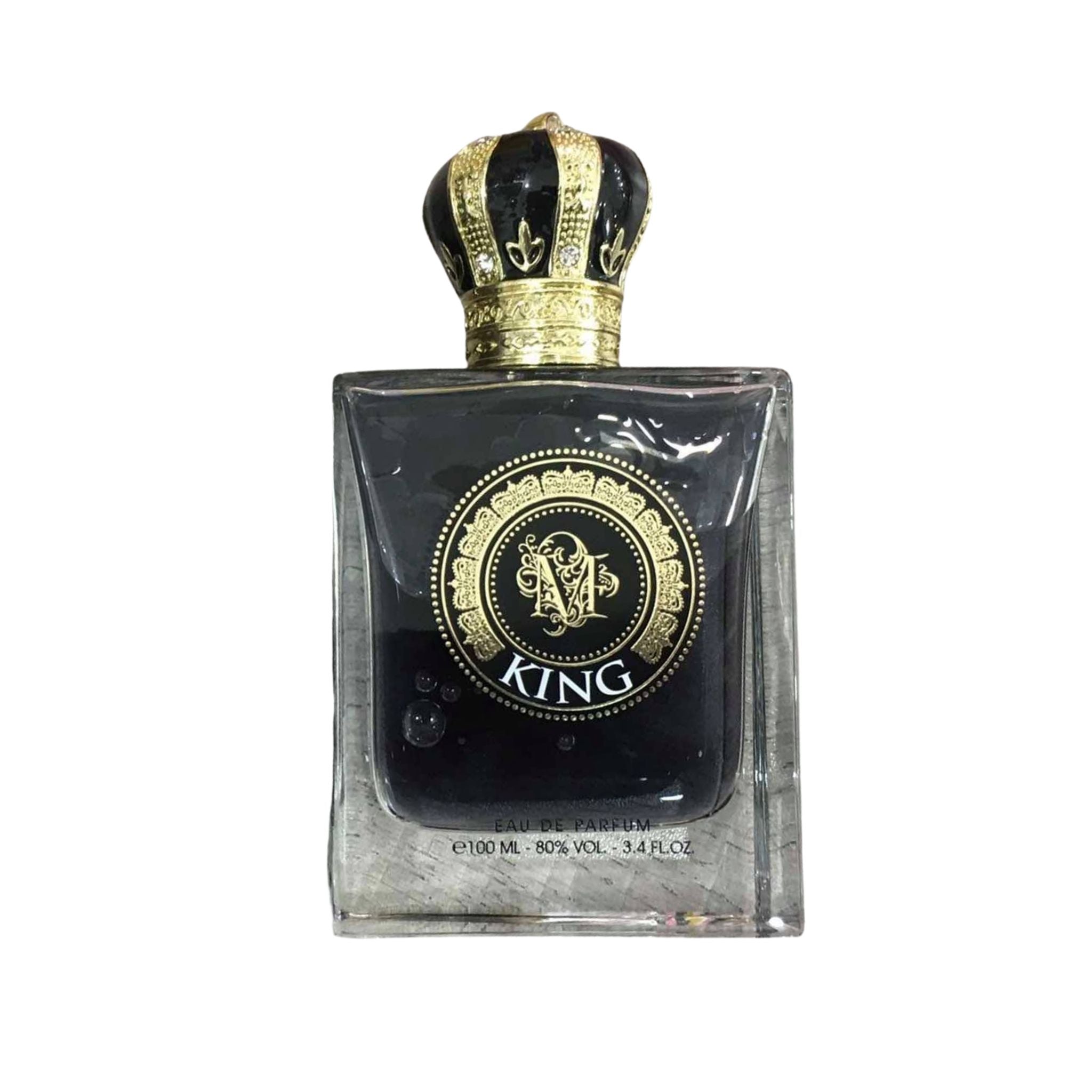 Mass Product King Eau de Parfum for Men in a 3.3 oz (100 ml) bottle, featuring a sleek design and masculine fragrance.
