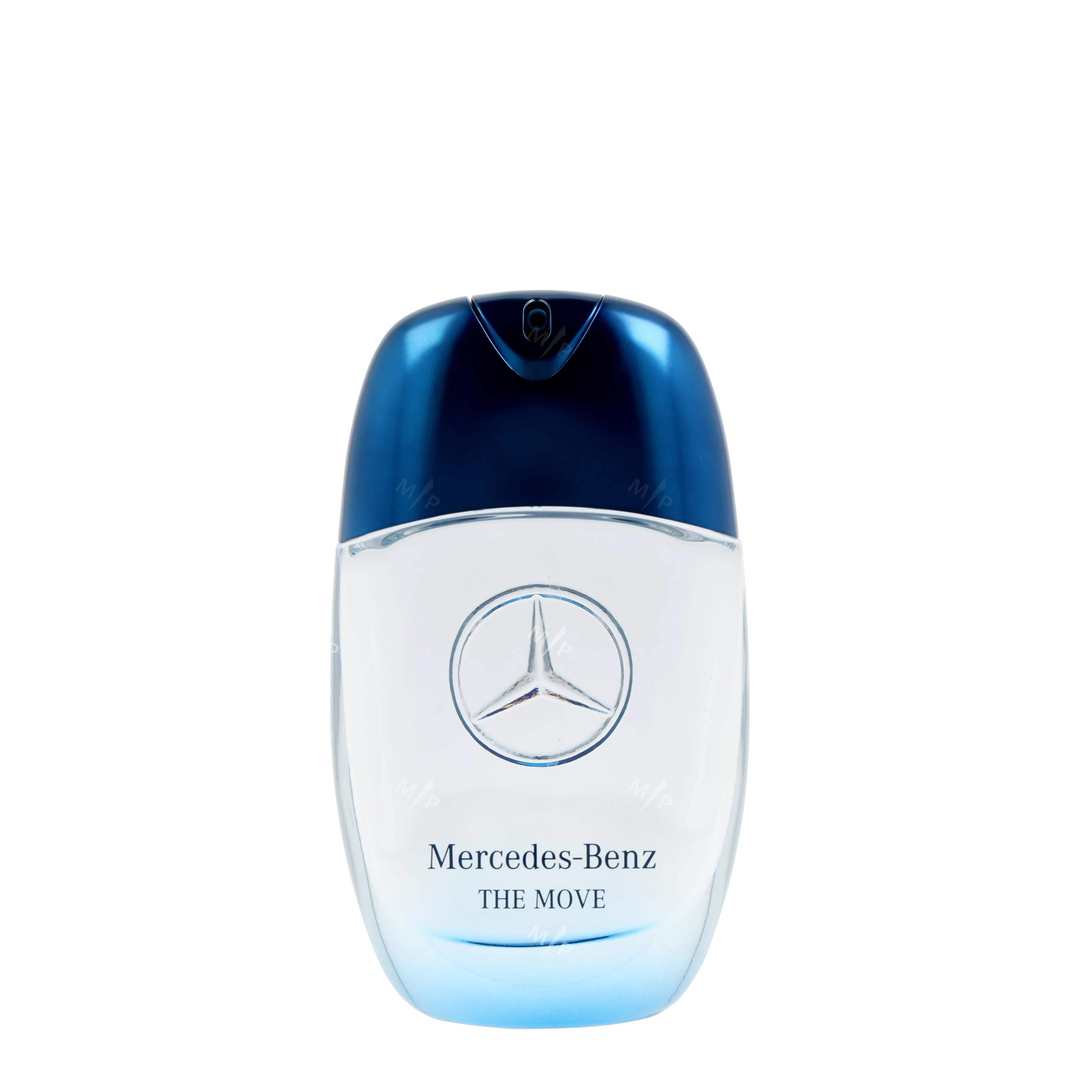 Mercedes-Benz The Move Eau de Toilette for Men, 3-4 oz bottle, stylish fragrance with sleek design and modern branding.