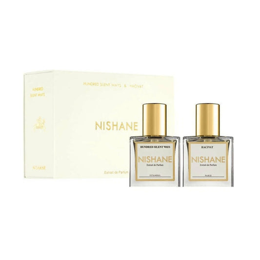 Nishane Hundred Silent Ways & Hacivat Travel Set Extrait de Parfum for Unisex